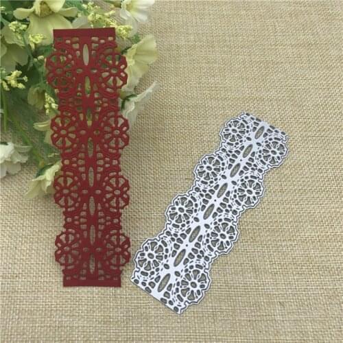 Lace Flower Edge Border Metal Cutting Dies Stencils For Card Making Decorative Embossing Suit Paper Cards Stamp DIY