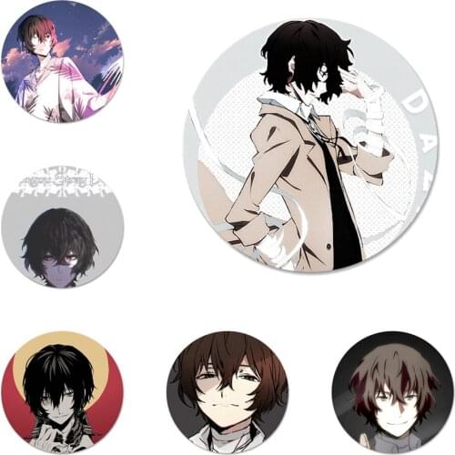 New Arrival 58mm Japan anime bungou stray dogs Dazai Osamu Badge Brooch Pin Accessories For Clothes Backpack Decoration gift