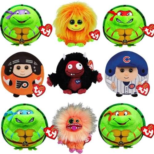 New 15CM Ty Big Eye Beanie Plush Animal Doll Stuffed Plush Toys Tortoise Soft Animal Plush Collectible Toy Children Gift