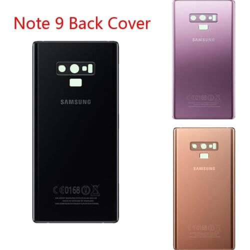 Original Back Cover For Samsung Galaxy Note 9 Back Cover N960 SM-N960F Battery Cover Rear Door Housing with Camera Lens