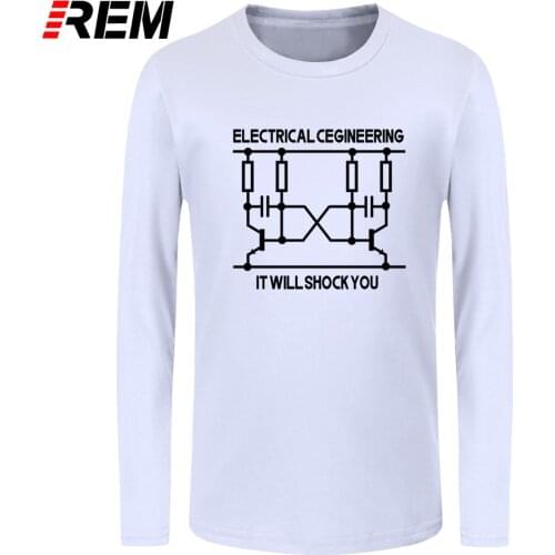 REM long sleeve tee Make Your Own Shirt Electrical Engineering T-Shirt Cool Funny Graphic Printed T Shirts