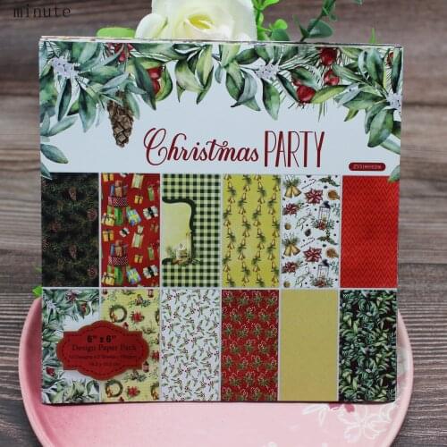 Christmas pine cone leaves and gift single-sided pattern paper origami art background paper card making DIY scrapbook paper craf