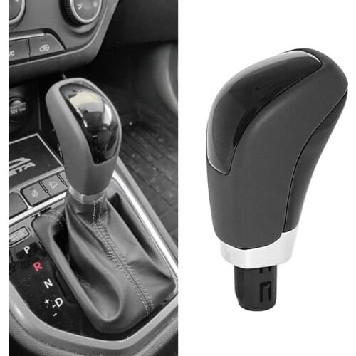 For Hyundai Creta Ix25 15-18 PU Leather Automatic Shifting AT Shifting Pusher Gear Shift Knob Head Shift Knob Cover