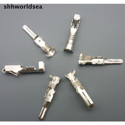 Shhworldsea H11 H8 9005 HB3 9006 HB4 2.8MM car splices wire terminal Crimp terminal Non-insulated auto electrical terminal