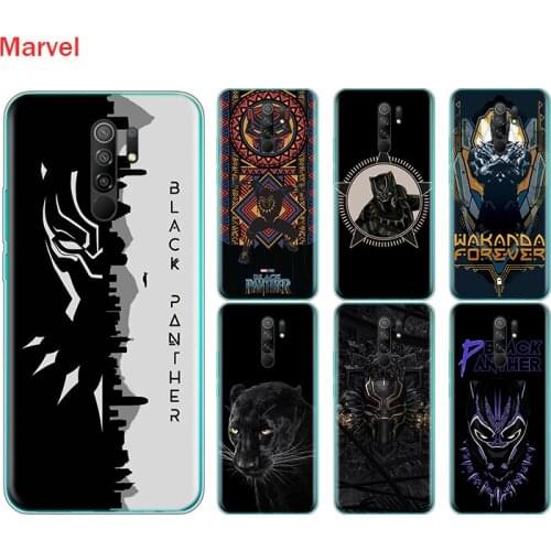 Silicone Cover Black Panther Art For Xiaomi Redmi Note 10 10S 9 9S Pro Max 9T 8T 8 7 6 5 Pro 5A Phone Case