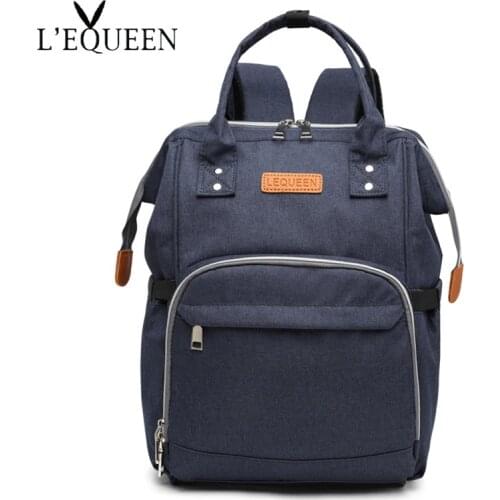 LEQUEEN Mummy Maternity Nappy Bag Diaper Bag With Stroller Travel Backpack For Mom Multi-Pocket Nursing Bag For Baby Care