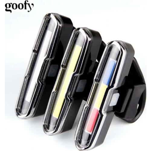 Bicycle Rear Light Bike Tail LED Lamp USB Rechargeable Warning Safety Lantern Vertical Horizontal Mount Dual Tri Colors