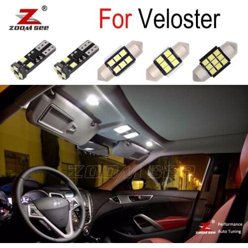 ZOOMSEEZ Canbus For Hyundai Veloster FS JS 2011 to 2018 2019 2020 Car Accessories LED Interior Indoor License Plate Light Kit