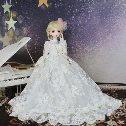 1/4 1/3 scale BJD clothes accessories Nightdress vintage Wedding dress for BJD/SD MSD SD13 doll accessories C0389