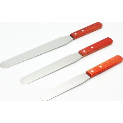 6/8/10 Inches) Stainless Steel Straight Icing Spatula Cream Frosting Spatulas Cake Decorating Tools 1PC -25