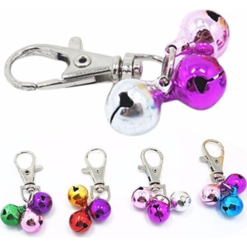 1PCS Iron Coloured Decor Pet Dog Bell Collar Cloth Accessories Dog Bell