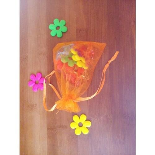 1000pcs 9*12cm Orange Organza Gift Bag Jewelry Packaging Display Bags Drawstring Pouch For Bracelets/necklace/wed Yarn Bag