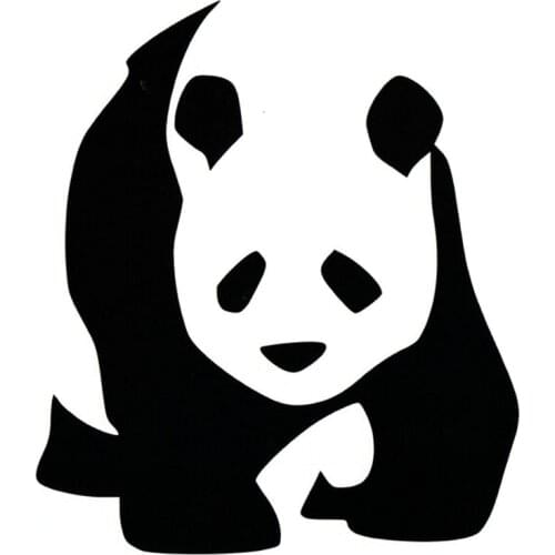 11*13CM GIANT PANDA Car Stickers Cute Panda Cartoon Animal Window Decoration Car Decals C2-0067