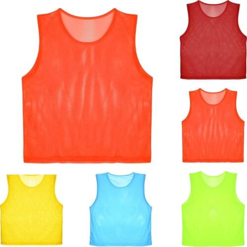12 PCS Adult Children Kid Quick Drying Basketball Jersey Team Sports Football Vest Soccer Pinnies Jerseys Practice Training Bibs