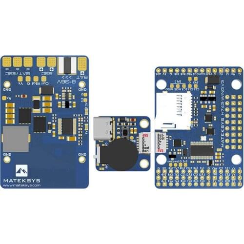 30.5mm MATEK H743-WING 743 Wing MPU6000 Barometer OSD Blackbox INAV 3-8S Flight Controller for RC FPV Airplane Fixed-Wing Drones