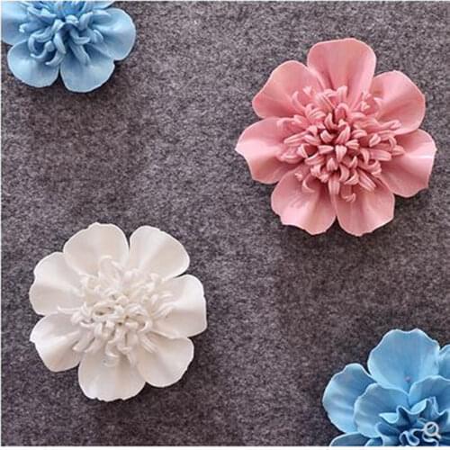 Three-dimensional wall stickers crafts, beautiful azalea flowers, daisy, creative living room bedroom wall background wall decor