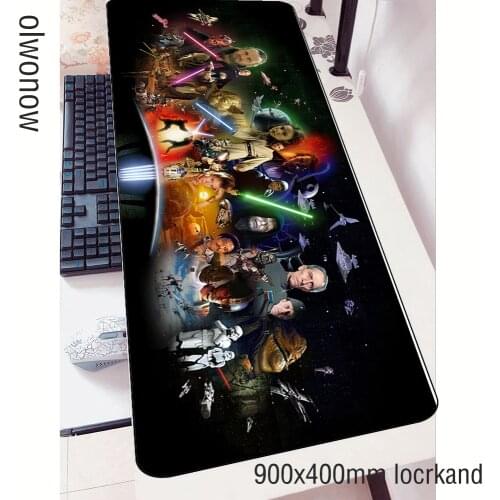 Star Wars mouse pad 900x400x3mm pad to mouse Popular notbook computer mousepad gaming padmouse gamer to keyboard mouse mats