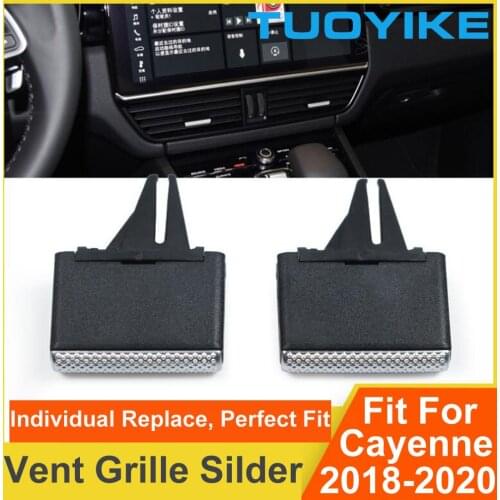 Car Front Left / Right Air Conditioning Center Rear A/C Vent Grille Silder Outlet Tab Clip Repair For Porsche Cayenne 2018-2020