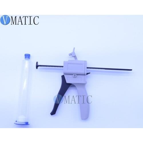 Free Shipping New Silicone Rubber Impression Glue Dispenser Dispensing Caulking Gun 30ml/cc With Plastic Syringe Cartridge