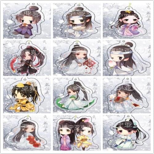 1pc Modaozhushi Lan zhan Weiwuxian Schlüsselbund pendant charms Llavero Portachiavi Keychain