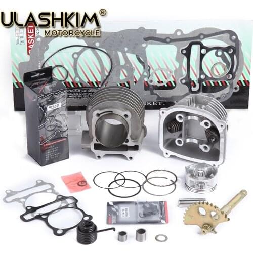 GY6 125cc 150cc upgrade to GY6 180cc add power at least 30% Racing Springs 58.5mm Big bore Cylinder Head Kit Gasket Q