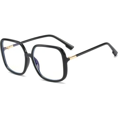 JULI Oversized Square Blue Light Blocking Glasses for Women Anti Ray Lens Protection Optical Eyeglasses Computer Glasses 6030