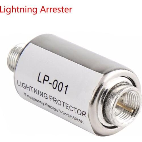 5-2150MHz Lightning Arrester Protector Coaxial Satellite TV Lightning Protection Devices Satellite Antenna Lightning Arrester