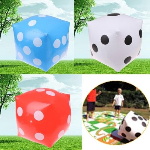 35cm Inflatable Multi Color Blow-Up Cube Dice Toy Stage Prop Group Game Tool Casino Poker Party Decorations Pool Beach Toy