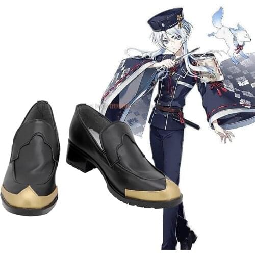 Yoshimitsu Shoes Cosplay Touken Ranbu Hakusan Yoshimitsu Cosplay Boots Custom Made Shoes for Unisex
