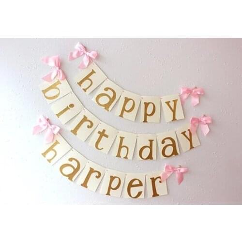 Personalized ballerina birthday chair Banners ballet baby shower nursery room sign party Buntings garlands Photo Prop