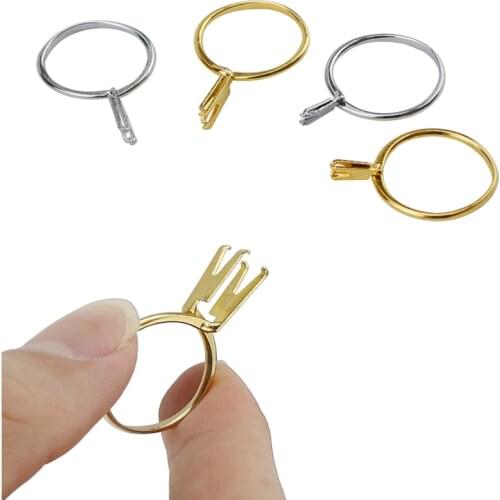 Professional Ring Stone Holder Naked Gemstone Diamond Claw Clamp Display Prong Jewelry Making Tool for Jeweler