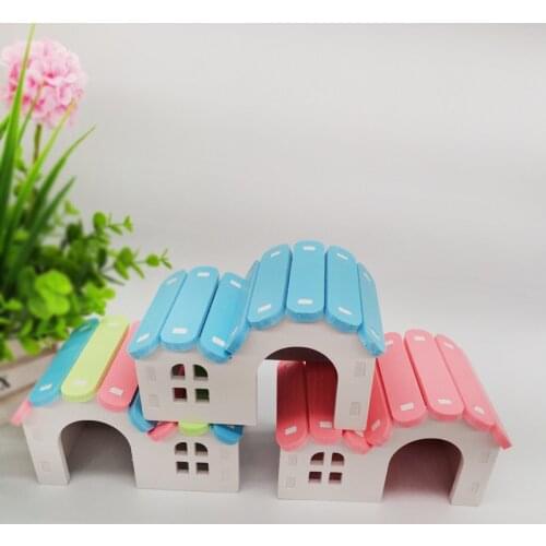Rainbow Color Hamster Nest Luxury Sleeping House Cage Pet Hideout Hut Toy Small Animal Supplies Hamster Hideout Pet Supplies