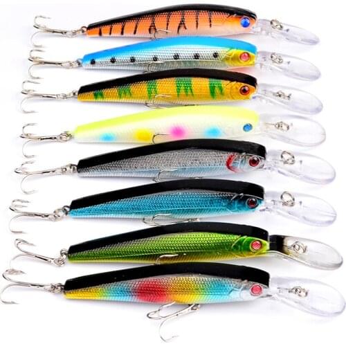 Lifelike Minnow 12.5Cm/14G Crankbaits Sea Fishing Lure Bionic Mino Artificial Baits Fishery Material Wobblers River Lures