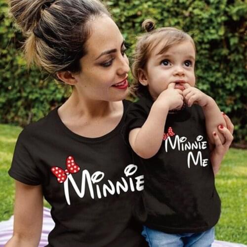 Mommy and Mini Me Shirts The Boss Mother Daughter Son Family Matching Shirts Minnie Mickey Shirts for Family Summer Outfits