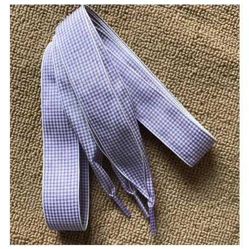 Fashion 120cm/47" Long Flat Small Checkered Ribbon Shoelaces British Style Plaid Shoe Laces 2.5cm Wide Shoelace For Sneaker