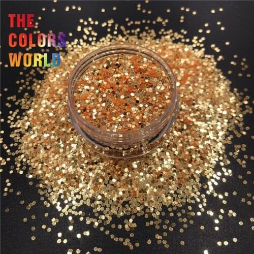 TCT-455 Shinning Silver Light Hexagon 1MM Nail Glitter Art Decoration DIY Tumbler Crafts Accessories Festival Party Suppliers