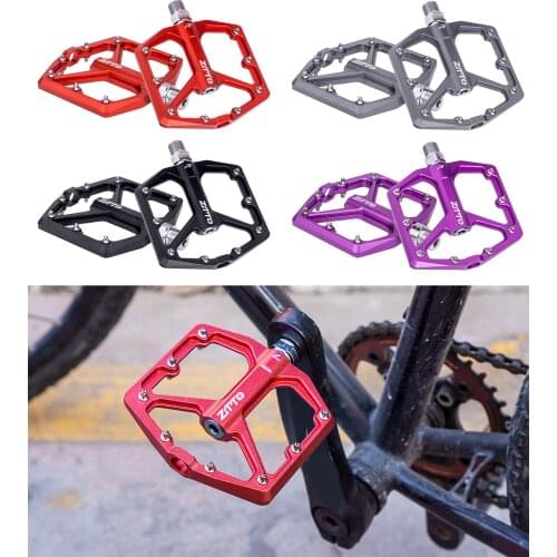 CNC Aluminum alloy MTB Mountain Road Bike Bicycle Pedals 9/16 Flat Platform