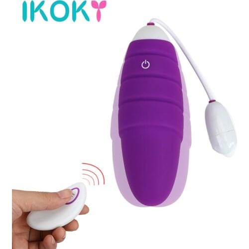 IKOKY 10 Speeds Egg Vibrator Remote Control G-Spot Massager Erotic Female Masturbation Sex Toys for Women Adult Sex Products