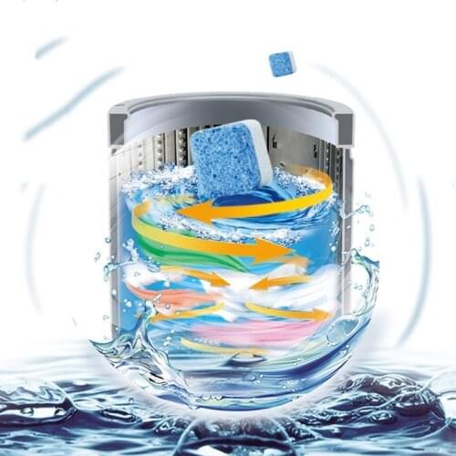 1pcs/2pcs/3pcs/5pcs ECO Washing Machine Cleaner Effervescent Tablet Descaler Deep Cleaning Remover Laundry Supplies Dropshiping