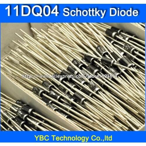 200pcs/lot 11DQ04 1.1A/40V DO-41 Schottky Diode