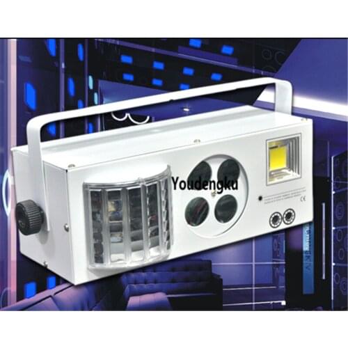 6 pieces remote contro 4-IN-1 LED laser strobe beam gobos effect lights with IR control for disco club