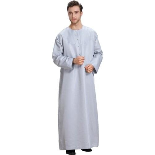 Arab Muslim clothing for men thobe Arabic Islamic abayas dress Indian mens kaftan Robe Men XXL XXXL Plus size Clothes