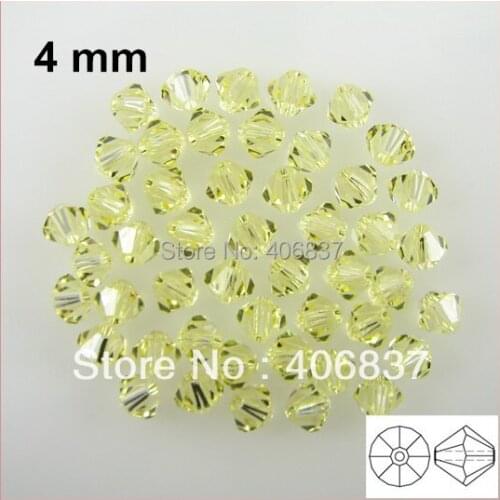 Free Shipping! 720pcs/Lot, Chinese Top Quality 4mm Jonquil Crystal Bicone Beads