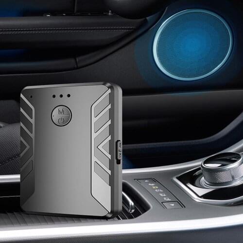 Receptor transmisor de Audio inalámbrico con adaptador Bluetooth 5,0 recargable 4 en 1 con micrófono incorporado