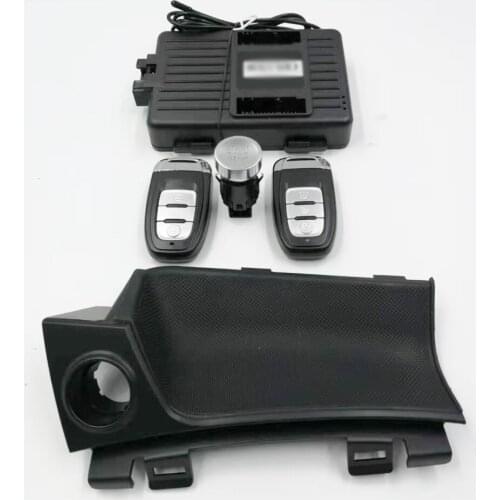 For Audi Q3/A3 Car add one push button Start stop system And Remote key start stop control system with panel