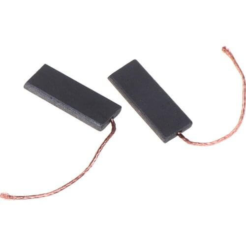 2pcs Black Carbon Brush Motor 5*13.5*40mm With 70mm Length Lead For Washing Machine