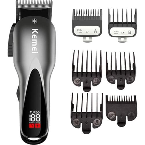 Kemei electric hair trimmer kemei professional hair clipper powerful hair shaving machine hair cutting beard electric razor