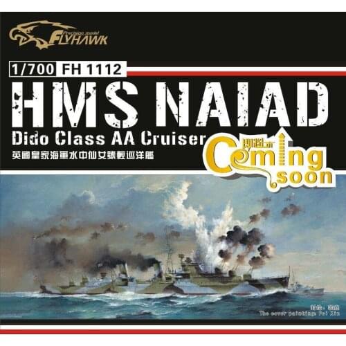 Flyhawk FH1112 1/700 HMS Naiad Light Cruiser - Scale Model Kit