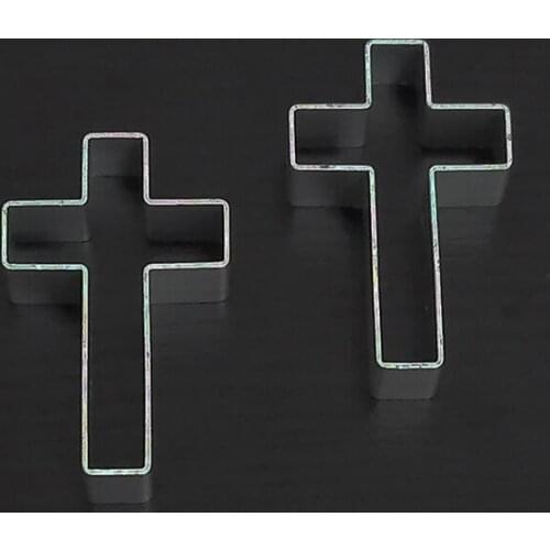 Cross Shape 3D Metal Aluminum Alloy Cookie Biscuit Cutter Stamper Cake Decor Tools Sugar craft Pastry Molds Kitchen Bakeware [3]