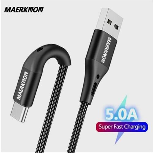 5A Micro USB Type C Cable Quick Charging For Android Mobile Phone Charger Micro USB Data Cord Charge For Xiaomi Samsung Huawei